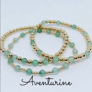 14k Gold Filled Bracelets  / gemstone ....